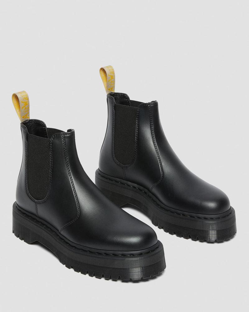 Black Men's Dr Martens Vegan 2976 Felix Platform Ankle Boots | CA 457BEX